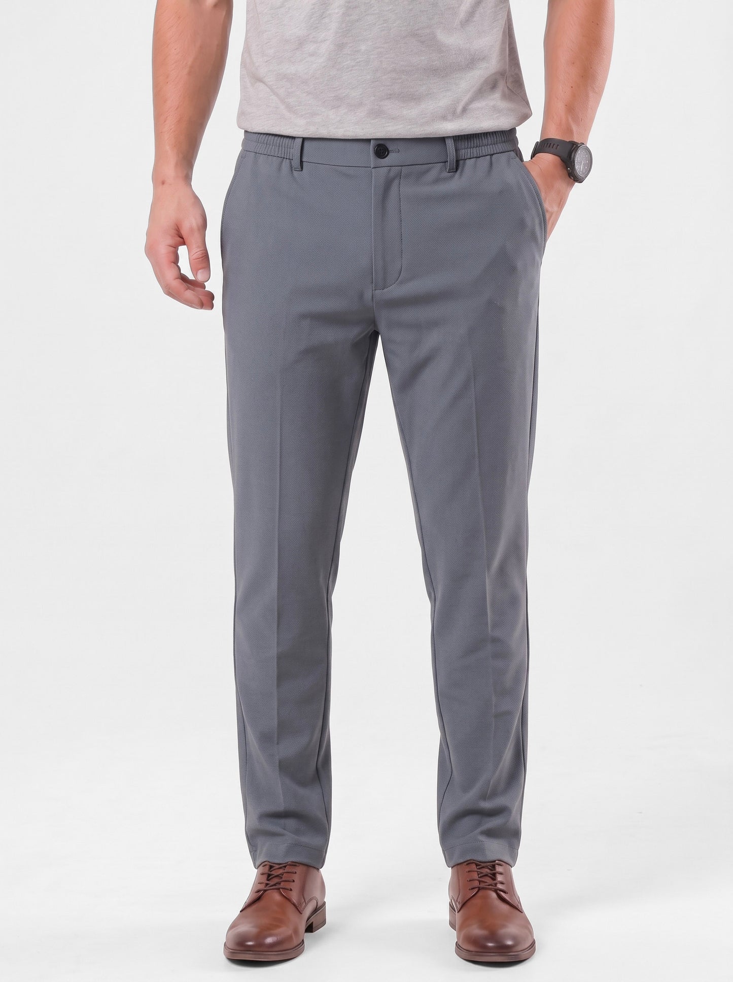 Pantalones elásticos esenciales - Cross & Crown