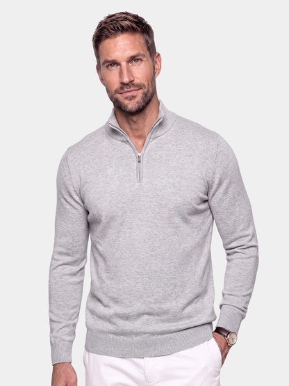 Pull en maille demi-zip - Cross & Crown