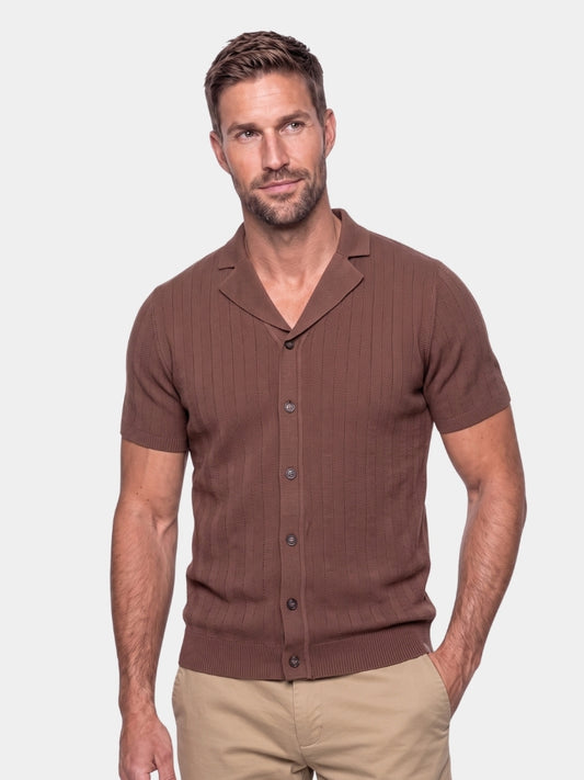 Heritage Camp Collar Knit Shirt - Cross & Crown