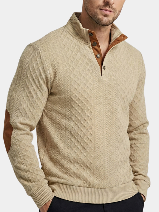Classic High Collar Pullover - Cross & Crown