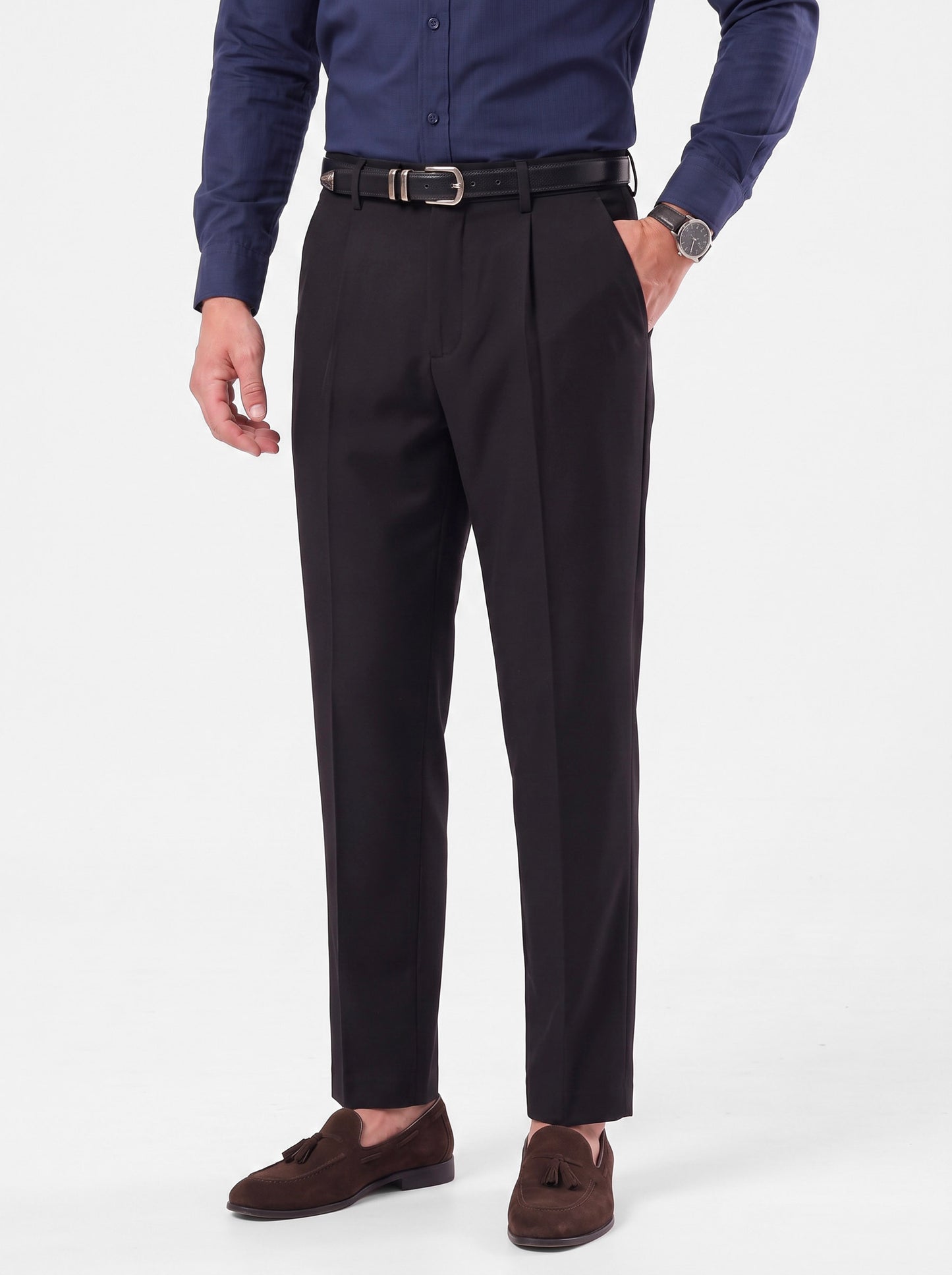 Pantalones clásicos Hollywood (cinturón incluido) - Cross & Crown