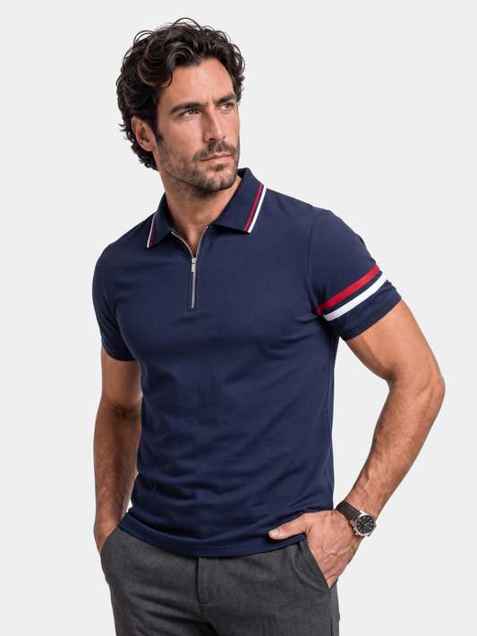 Horizon Striped Polo - Cross & Crown