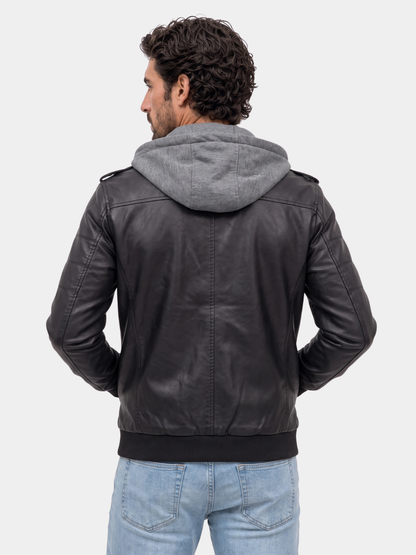 Chaqueta de moto con doble cremallera Ignis – Cross & Crown