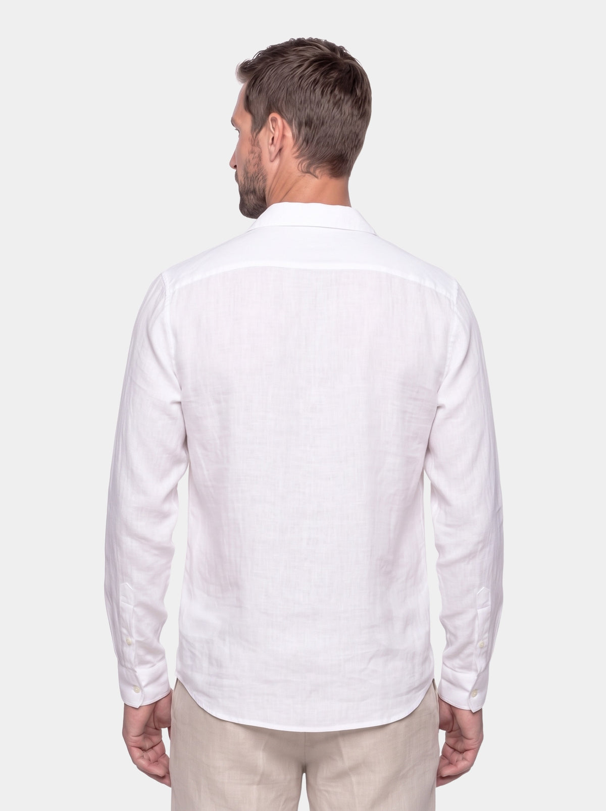 Linen Reverie Summer Shirt - Cross & Crown - back