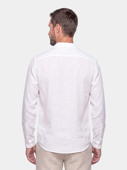 Linen Reverie Summer Shirt - Cross & Crown - back