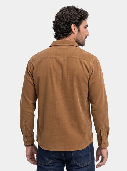 Casual Corduroy Shirt - Cross & Crown - back