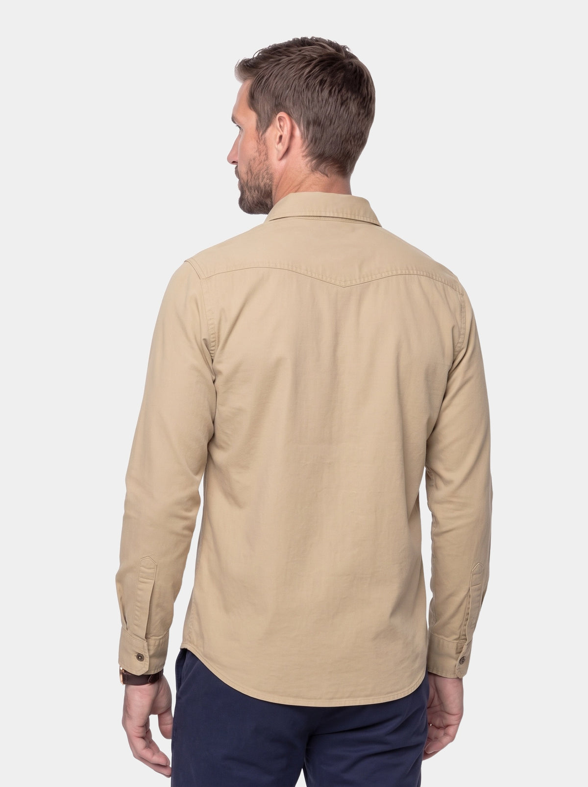 Casual Modern Men Shirt - Cross & Crown - back