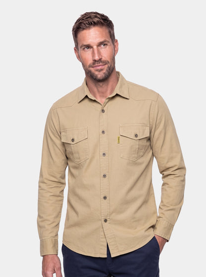 Casual Modern Men Shirt - Cross & Crown - front