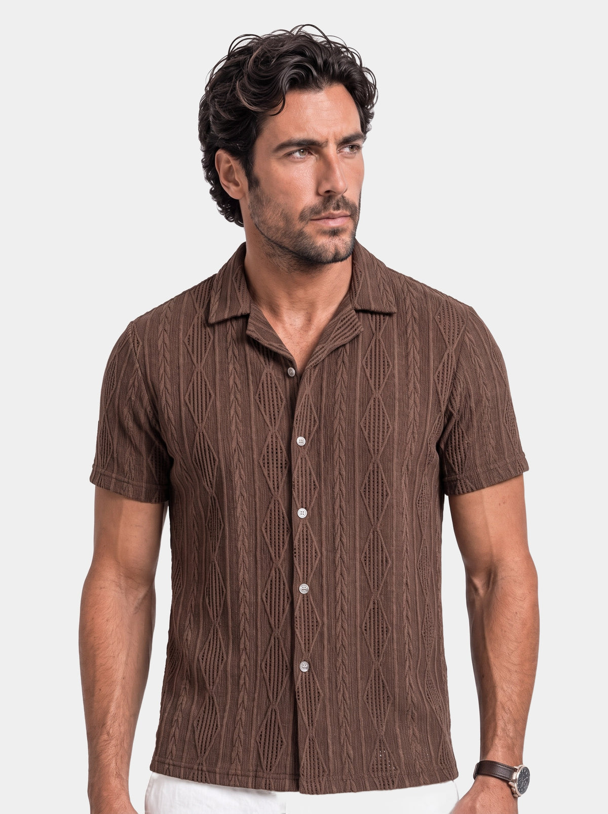 Valmoré Camp Shirt - Cross & Crown - front
