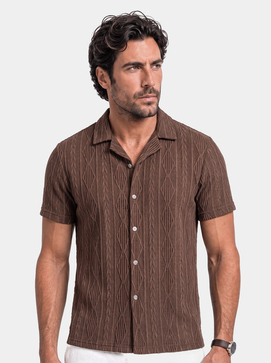 Valmoré Camp Shirt - Cross & Crown - front