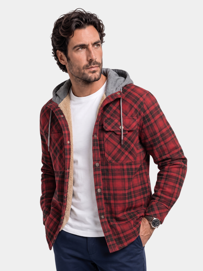 Lumberjack Hooded Sherpa Jacket – Cross & Crown