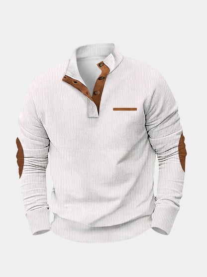 Pulôver henley casual Monaco - Cross & Crown