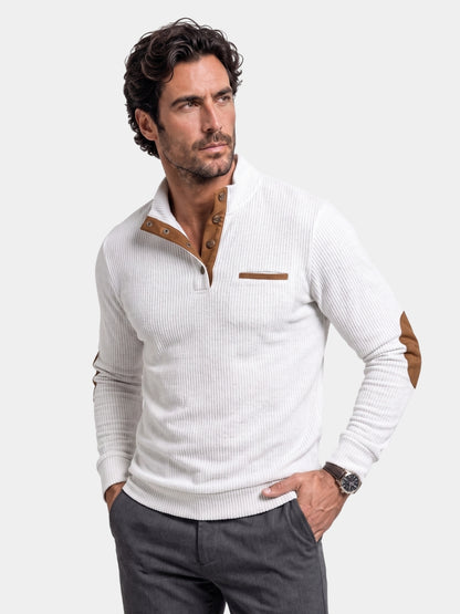 Pulôver henley casual Monaco - Cross & Crown