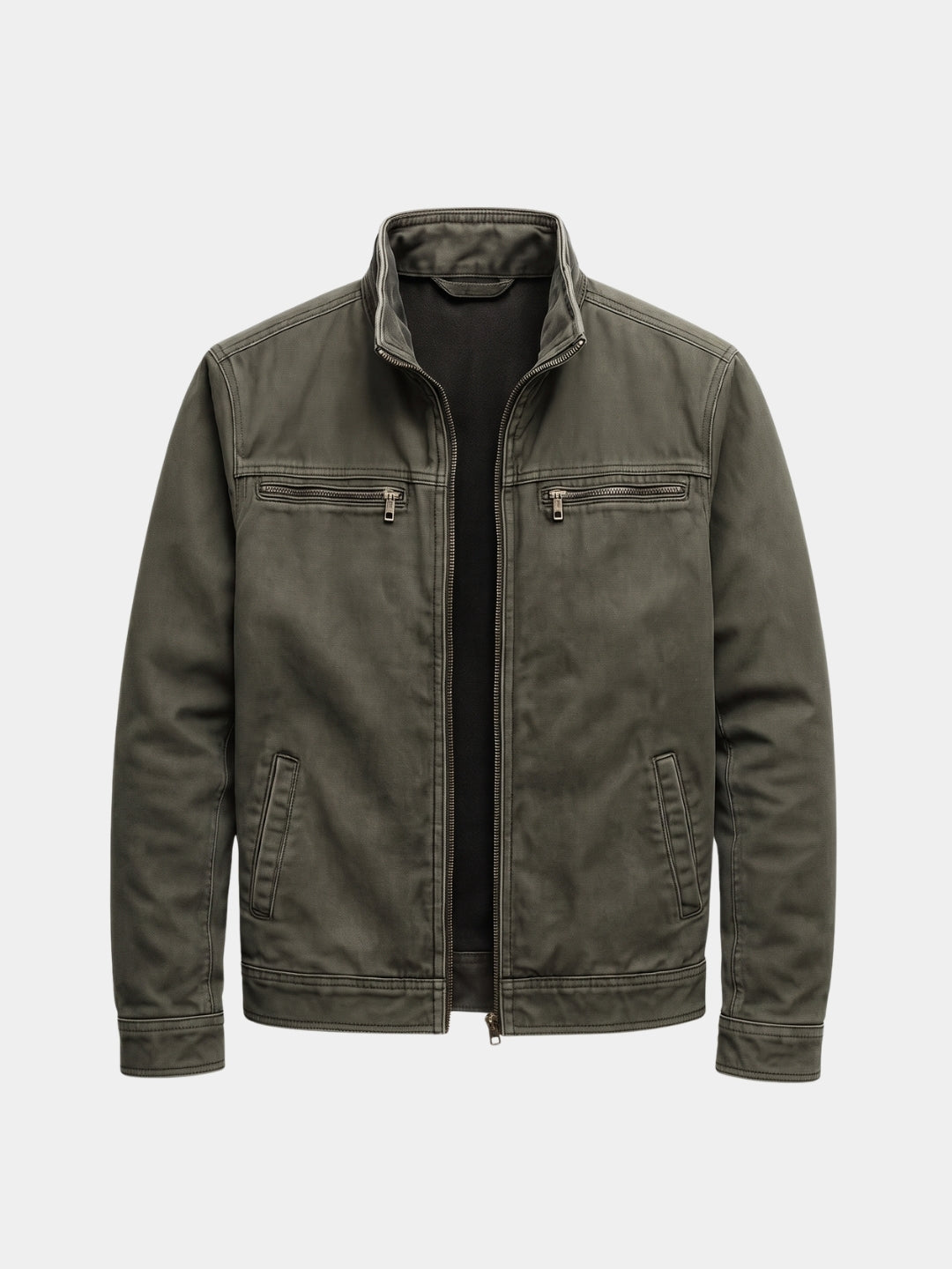 Valmont Vintage Olive Field Jacket - Cross & Crown