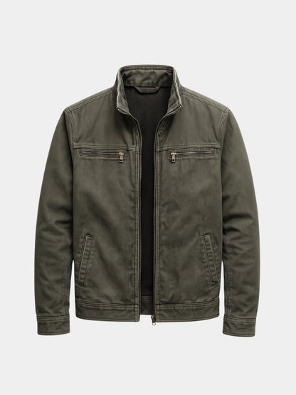 Valmont Vintage Olive Field Jacket - Cross & Crown