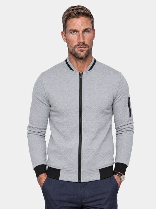 Jaqueta Bomber Casual Texturizada - Cross & Crown