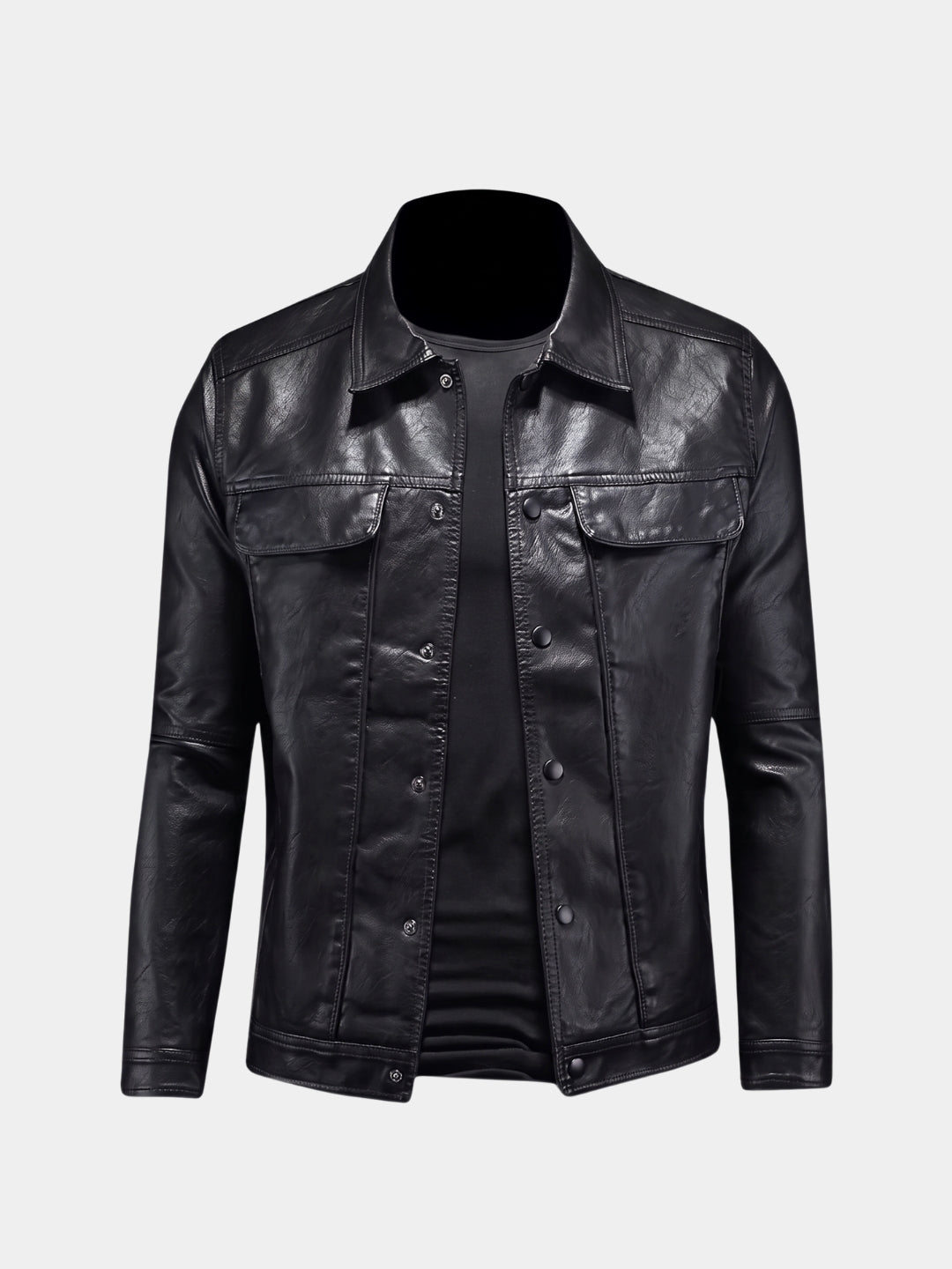 Jaqueta de couro Bronze Rebel – Cross & Crown