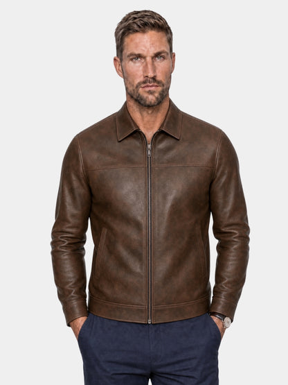 Jaqueta de couro Regent Estate - Cross & Crown