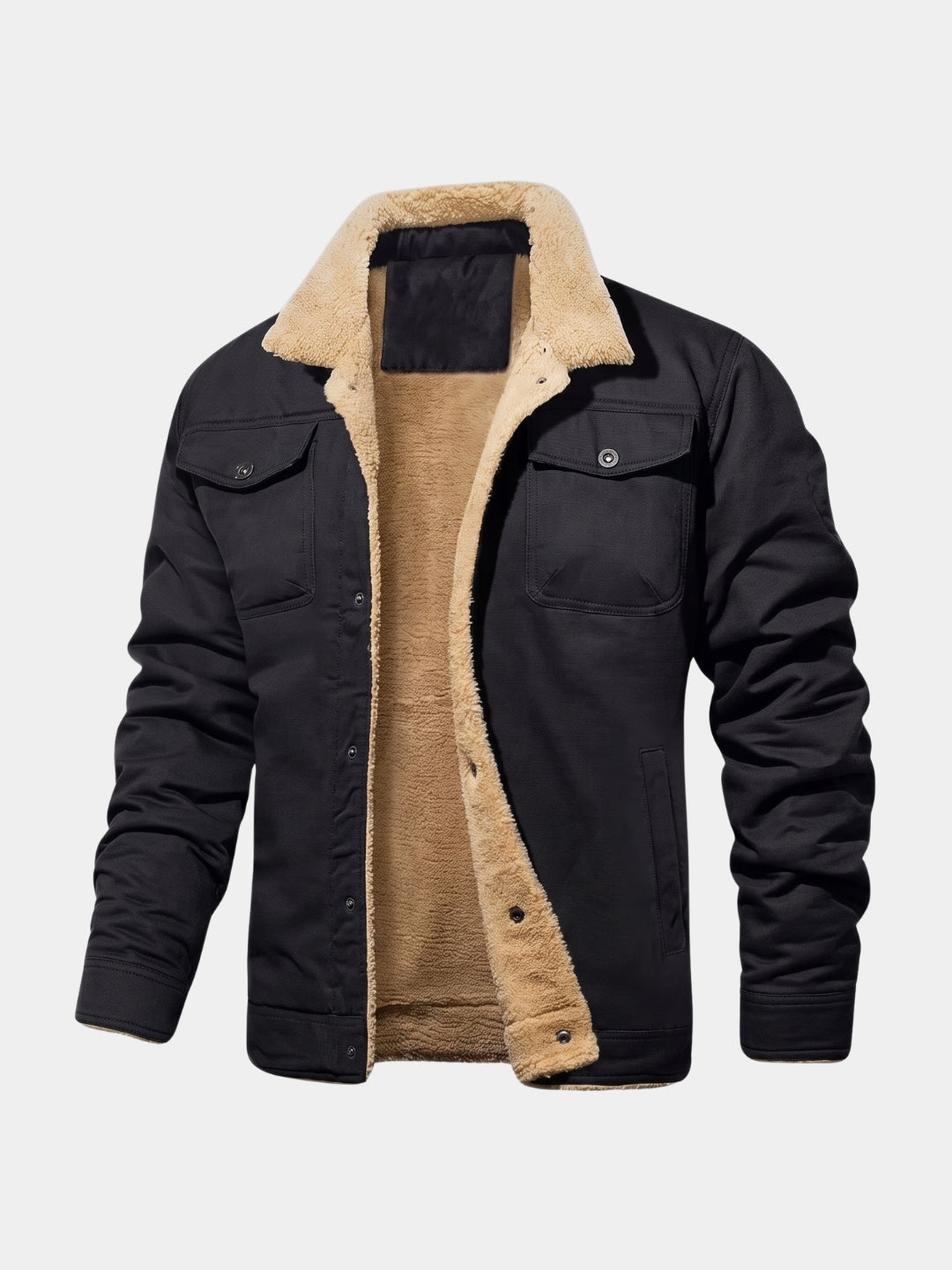 Jaqueta Bomber Vintage de Fleece - Cross & Crown