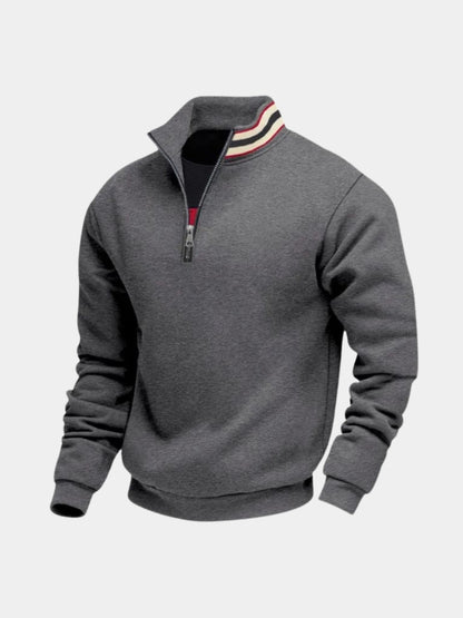 Pulôver Regent Listrado com Gola Alta - Cross & Crown