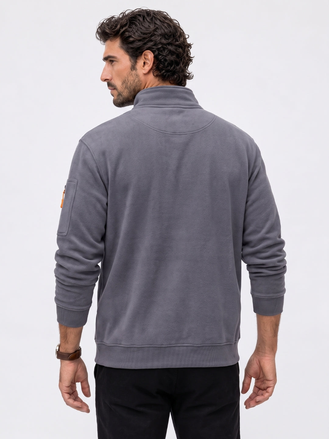 Blusa Regent Utility com Zíper de Um Quarto - Cross & Crown