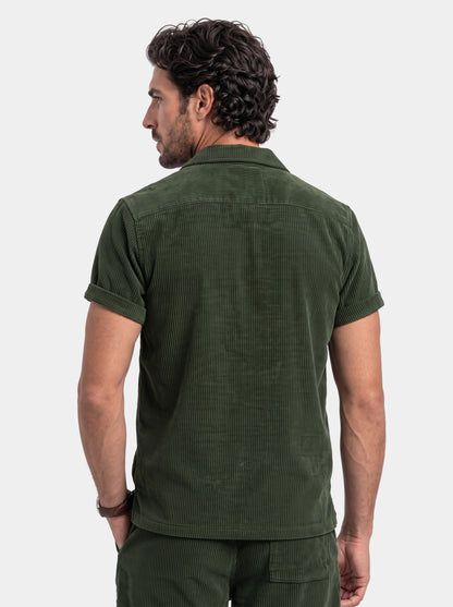Summer Corduroy Set Shorts and Shirt - Cross & Crown - back