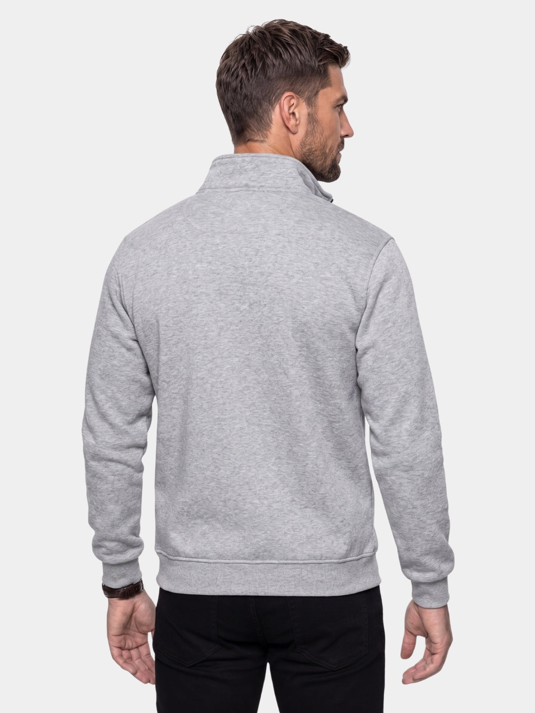 Slate Urban High Collar Pullover - Cross & Crown
