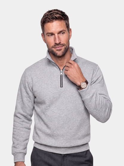Slate Urban High Collar Pullover - Cross & Crown