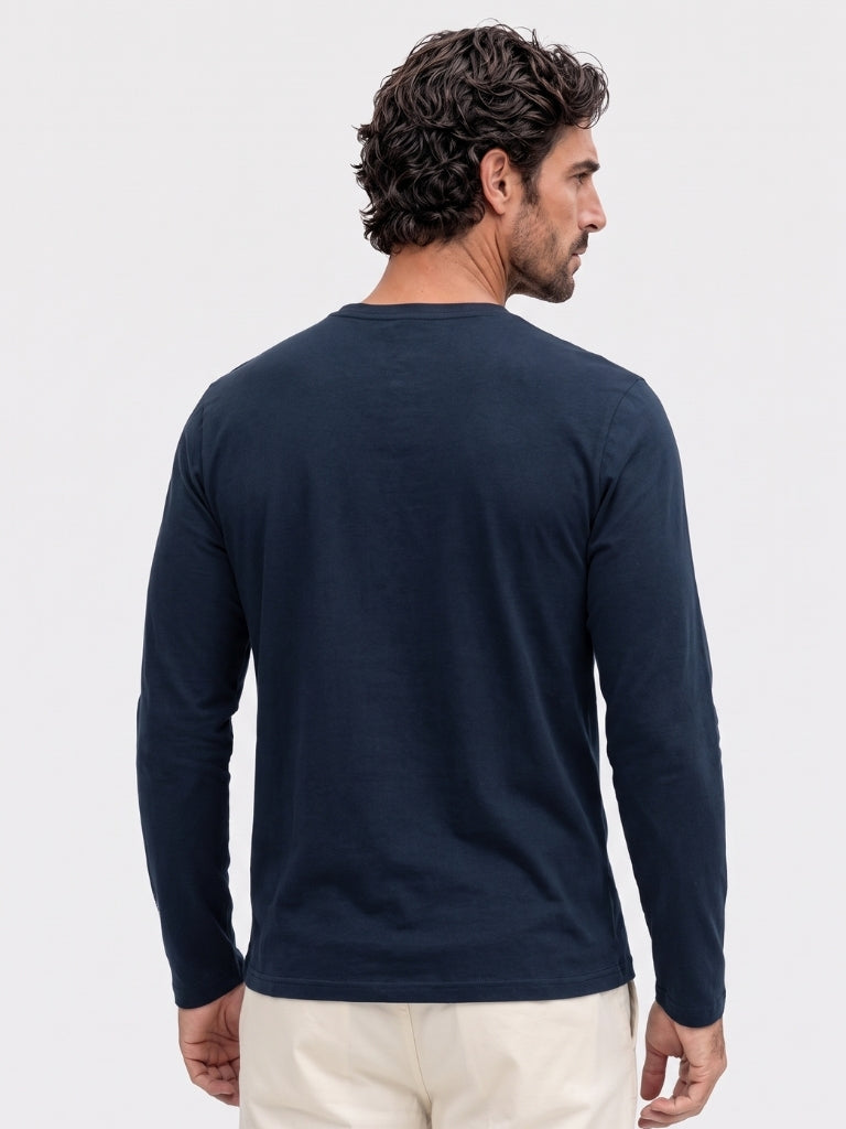 Slim Fit Long Sleeve T-Shirt - Cross & Crown