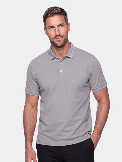 Steel Gray Polo – Cross & Crown