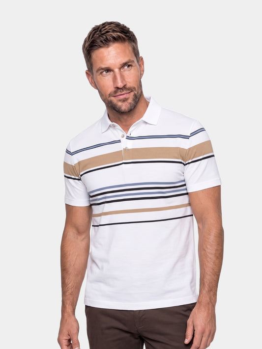 Sunset Stripe Polo – Cross & Crown