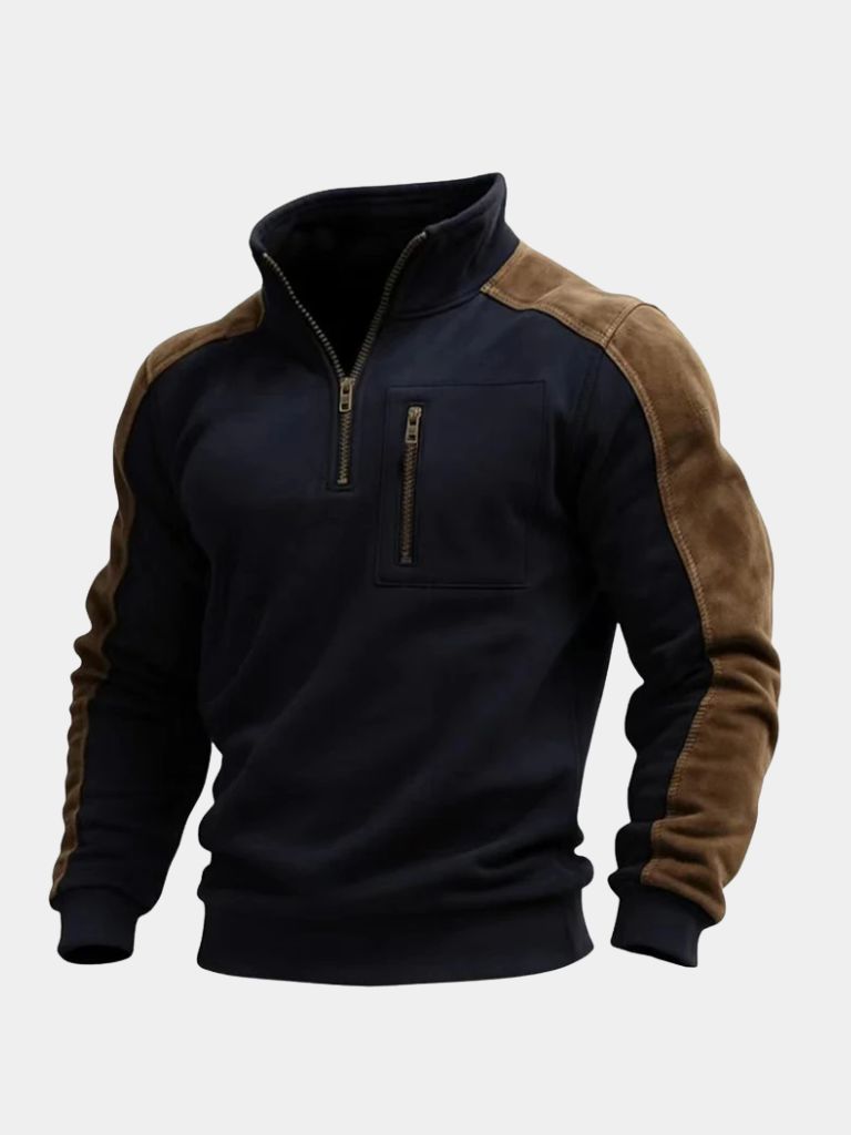 Urban Explorer High Collar Quarter Zip Pullover - Cross & Crown