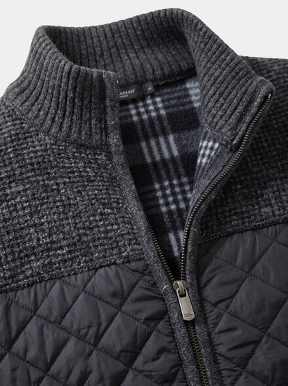Vertex Diamond-Panel Jacket – Cross & Crown