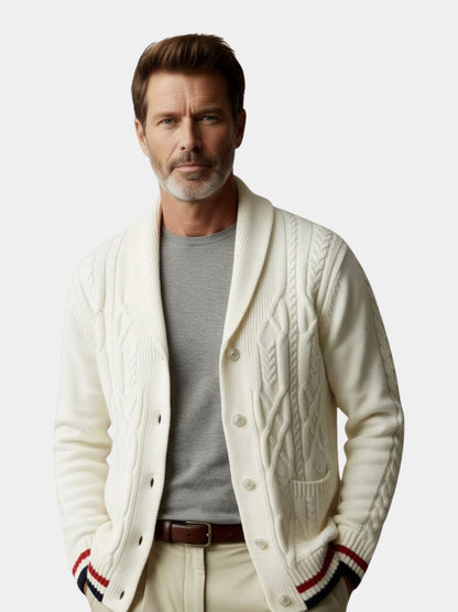 アカデミーショールネックニット - クロス＆クラウン