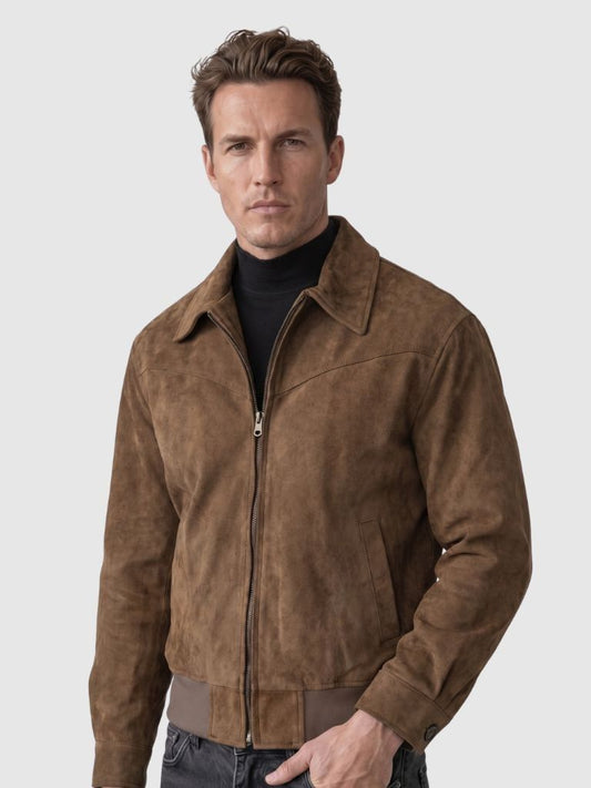Monaco Suede Vintage Jacket - Cross & Crown