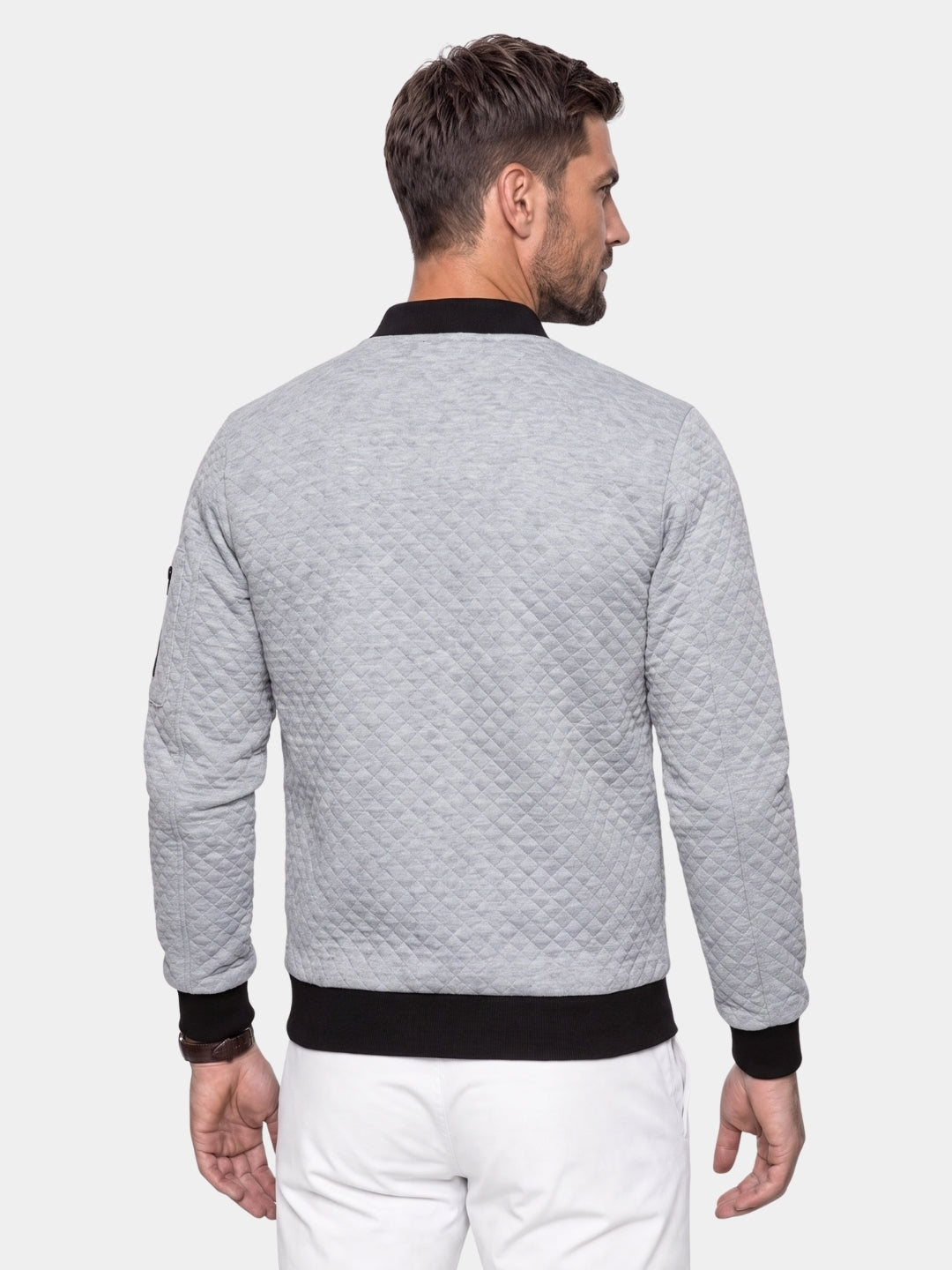 Jaqueta Bomber Casual Texturizada - Cross & Crown