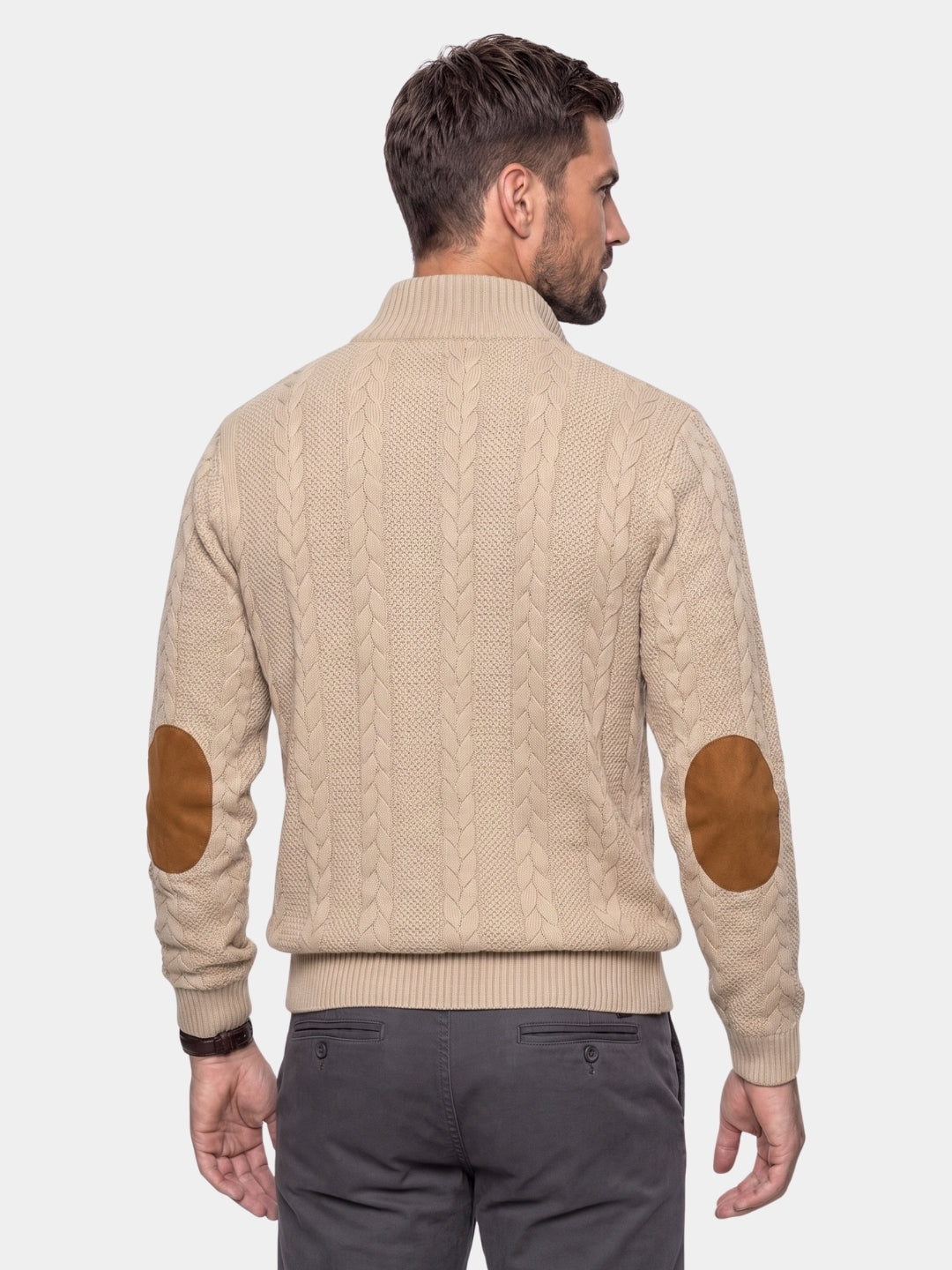 Suéter de Tricô com Gola Longa Timberline - Cross & Crown