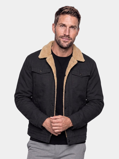 Jaqueta Bomber Vintage de Fleece - Cross & Crown