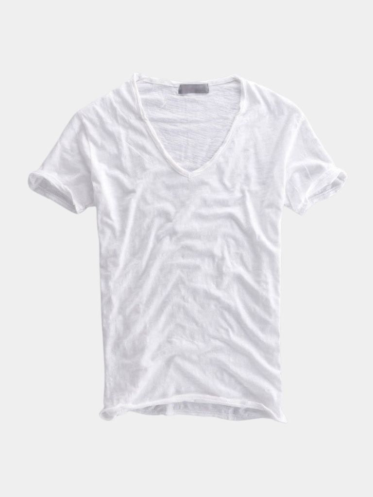 Albo Classic Cotton V Neck Shirt– Cross & Crown - Cross & Crown