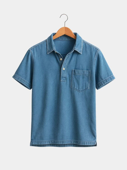 Bethlehem Blues Polo Shirt – Cross & Crown - Cross & Crown