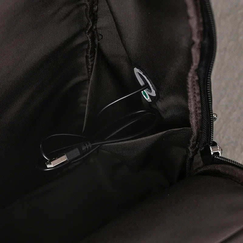 Black Bull 17” Tech Backpack with USB Charging - Cross & Crown