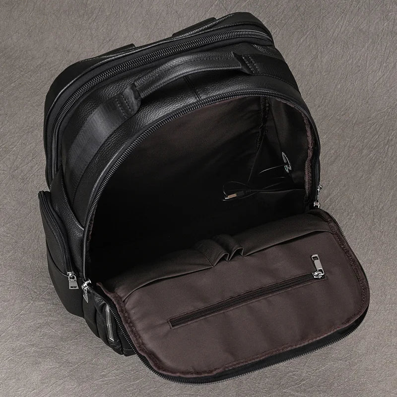 Black Bull 17” Tech Backpack with USB Charging - Cross & Crown