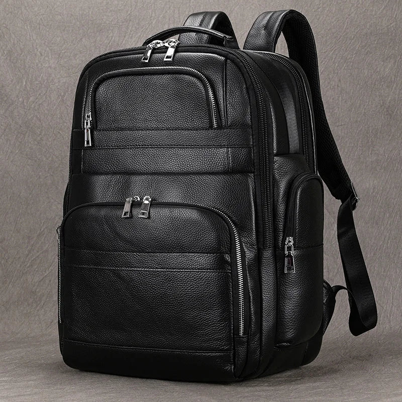 Black Bull 17” Tech Backpack with USB Charging - Cross & Crown