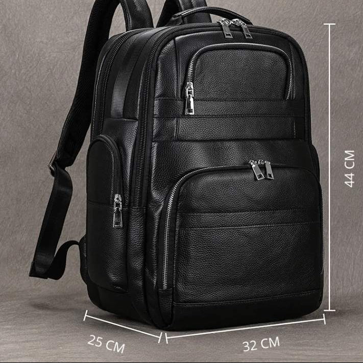 Black Bull 17” Tech Backpack with USB Charging - Cross & Crown