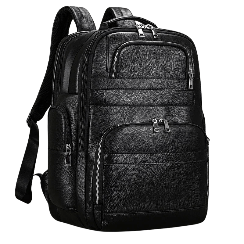 Black Bull 17” Tech Backpack with USB Charging - Cross & Crown