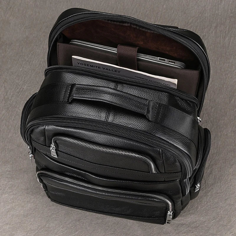 Black Bull 17” Tech Backpack with USB Charging - Cross & Crown