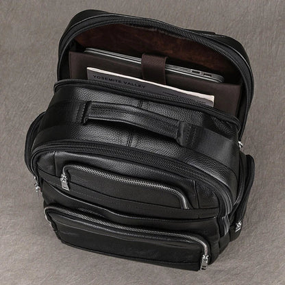 Black Bull 17” Tech Backpack with USB Charging - Cross & Crown