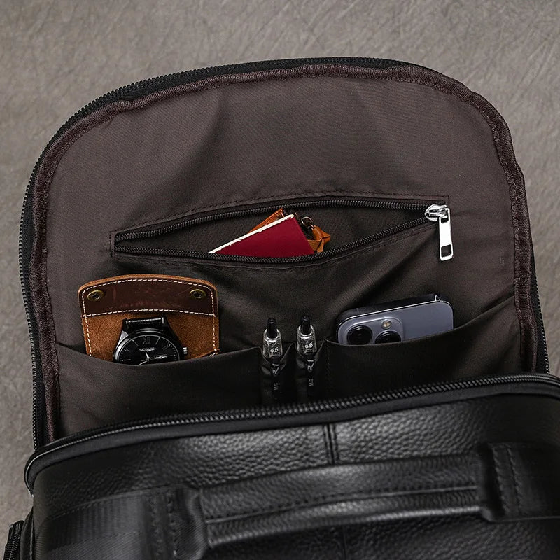 Black Bull 17” Tech Backpack with USB Charging - Cross & Crown