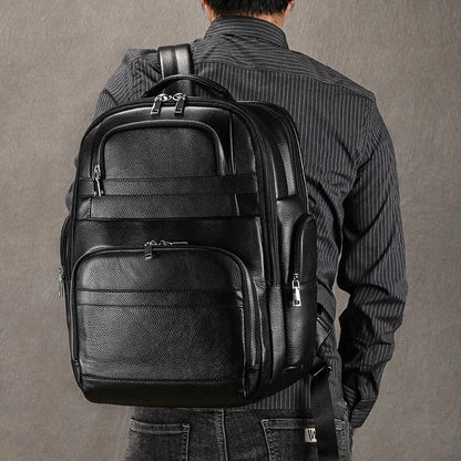 Black Bull 17” Tech Backpack with USB Charging - Cross & Crown