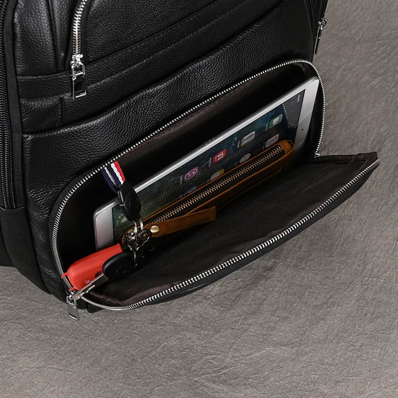 Black Bull 17” Tech Backpack with USB Charging - Cross & Crown